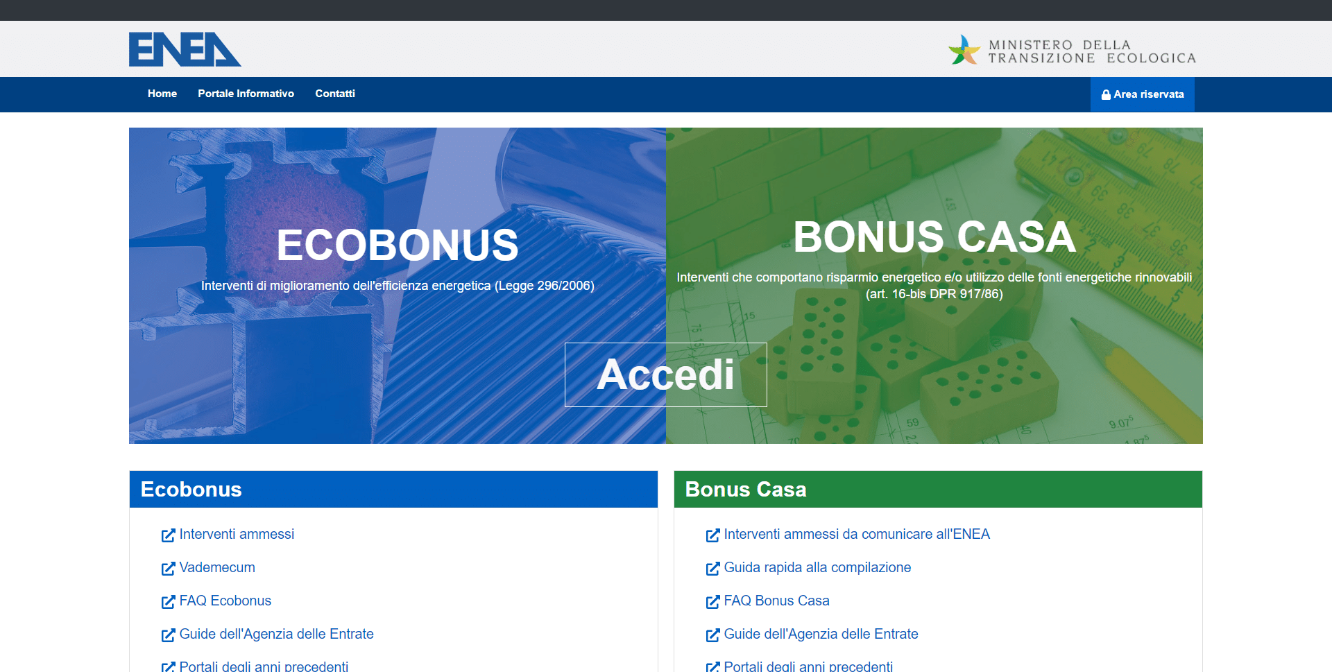 Comunicazione ENEA, ecobonus e bonus casa novità per invio dati online
