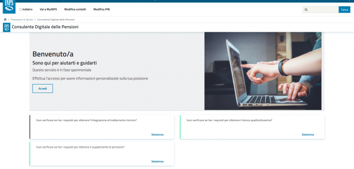 consulente digitale delle pensioni