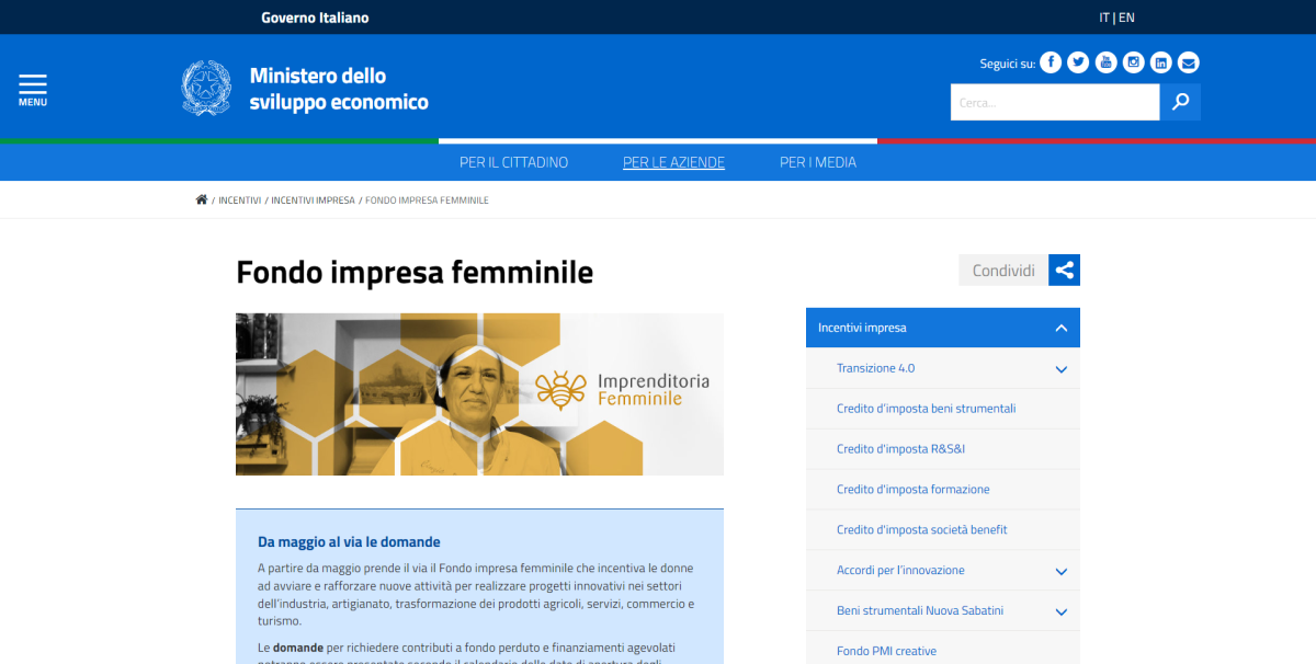 Fondo impresa femminile 2022 cos'è e come funziona