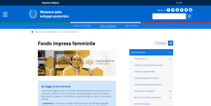 Fondo impresa femminile