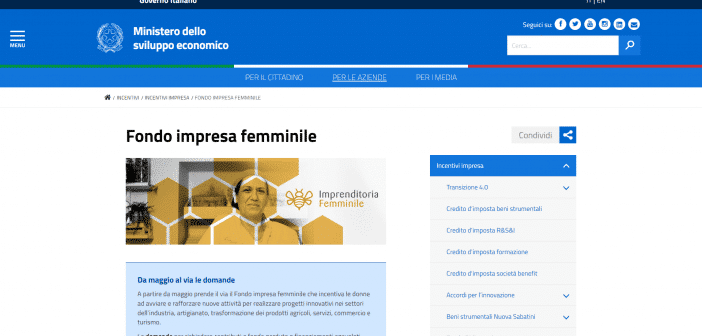 Fondo impresa femminile
