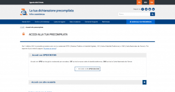 PIN per accedere al 730 precompilato 2022