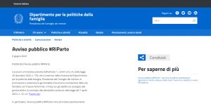 Bando RiParto 2022 avviso pubblico
