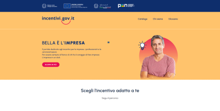 Portale incentivi sito web incentivi.gov.it