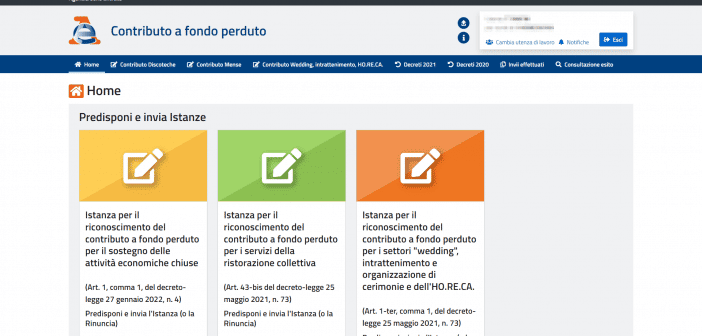 Contributo extra bar e ristoranti