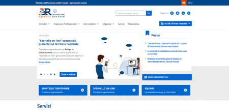 Agenzia Entrate Riscossione, nuovo sito web