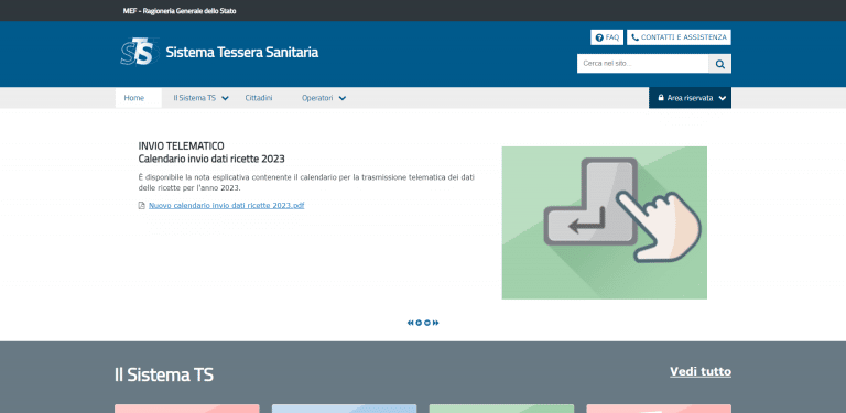 Sistema Ts - Tessera Sanitaria