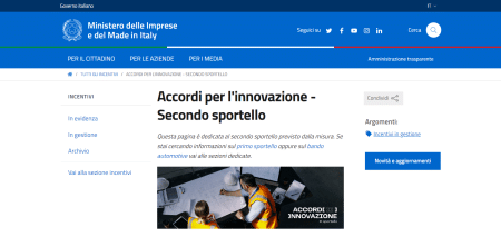 Accordi per l'innovazione 2023