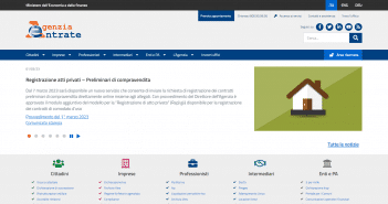 Registrazione preliminare di compravendita Rap online