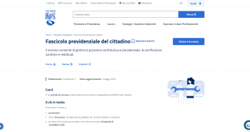 INPS - Fascicolo previdenziale del cittadino