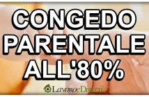 congedo parentale all'80%