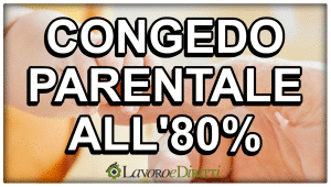 congedo parentale all'80%