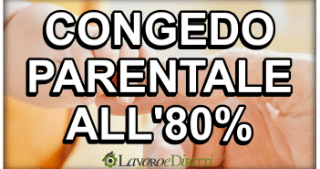 congedo parentale all'80%