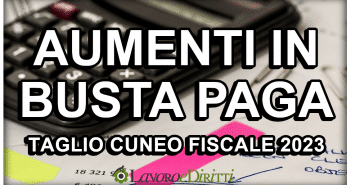 Taglio cuneo fiscale