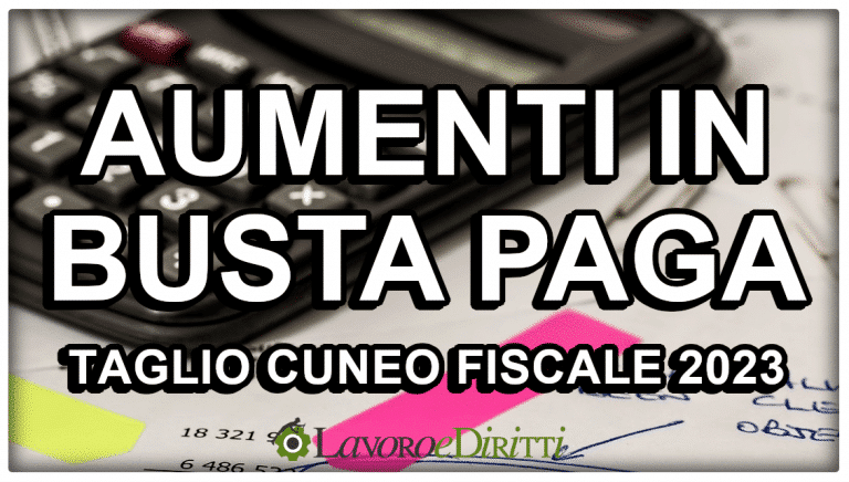 Taglio cuneo fiscale