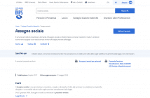 domanda assegno sociale