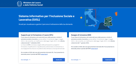 piattaforma siisl PAD supporto formazione lavoro assegno di inclusione