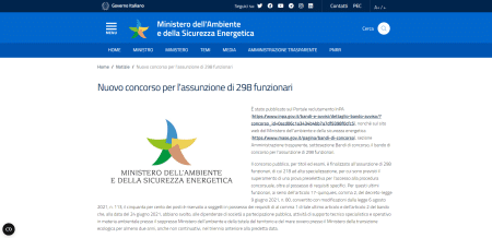 Concorso MASE 298 funzionari