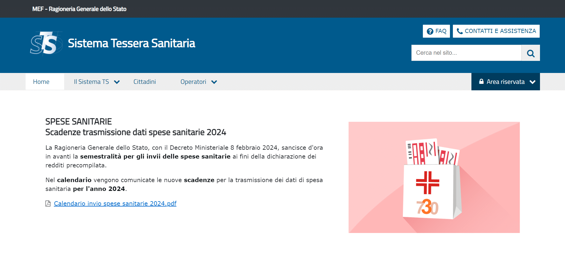 invio dati sistema tessera sanitaria 2025