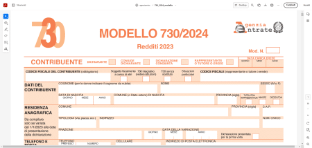 Modello 730 2024