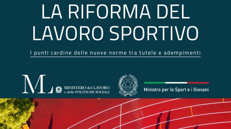 Riforma del lavoro sportivo guida Ministero del Lavoro