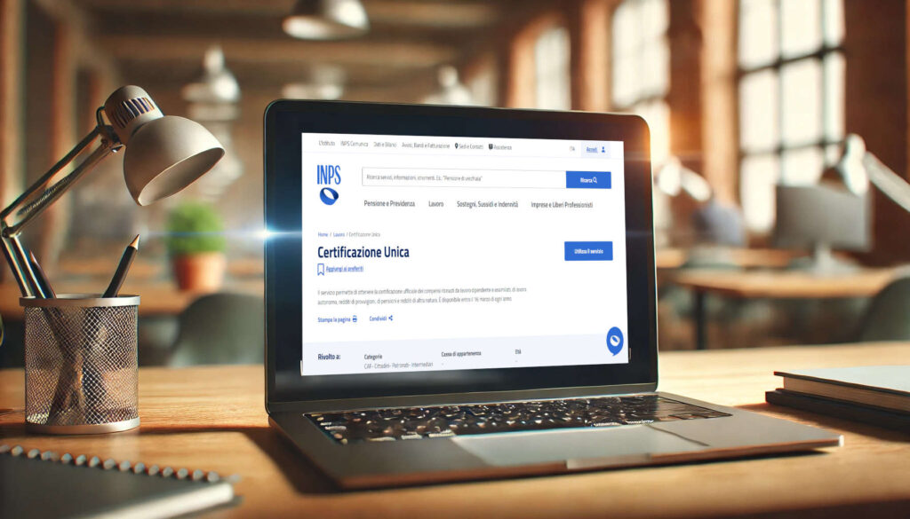 CU INPS (ex CUD) Certificazione Unica