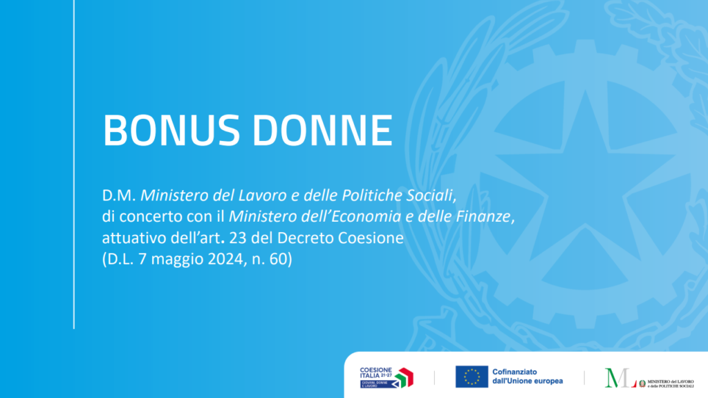 bonus donne come fare domanda
