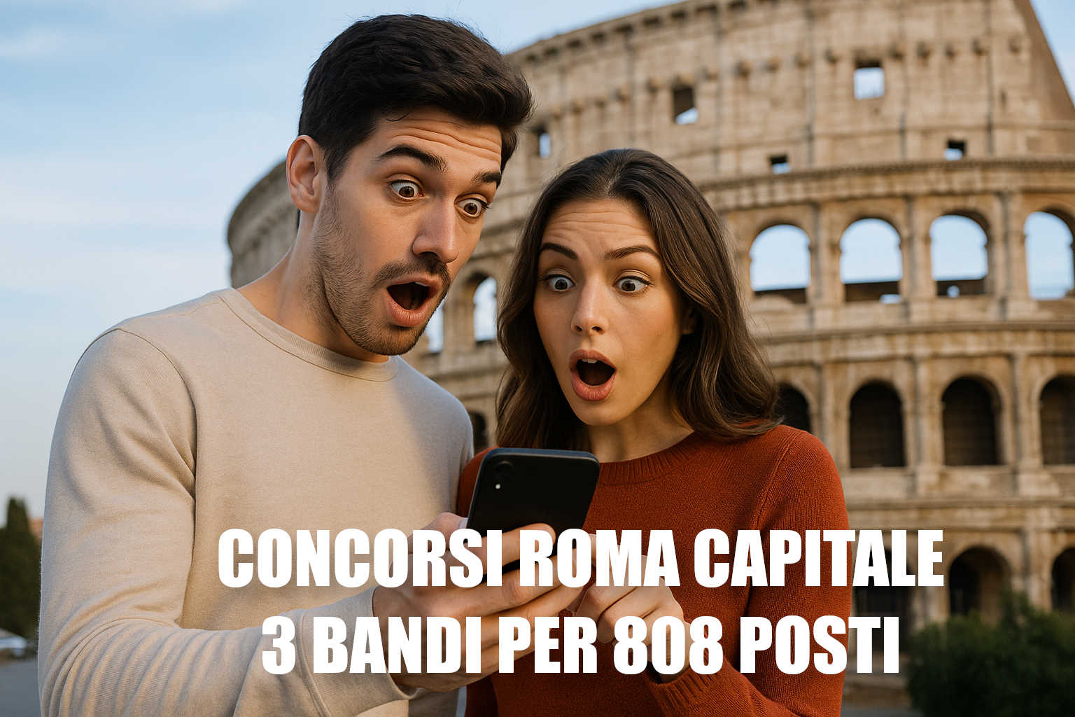 Roma Capitale, 3 nuovi concorsi da 808 posti anche per diplomati