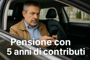 pensione 5 anni contributi