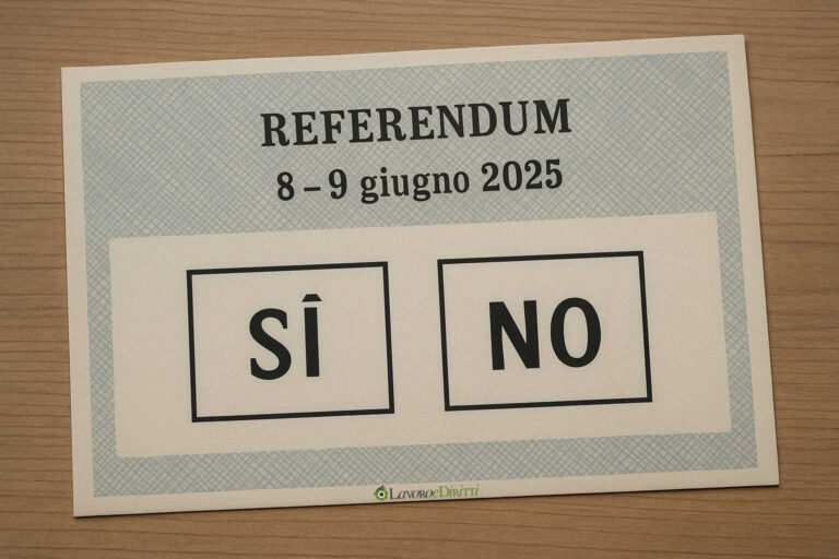 referendum lavoro e diritti giugno 2025