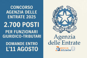 Concorso Agenzia Entrate 2025 2700 posti