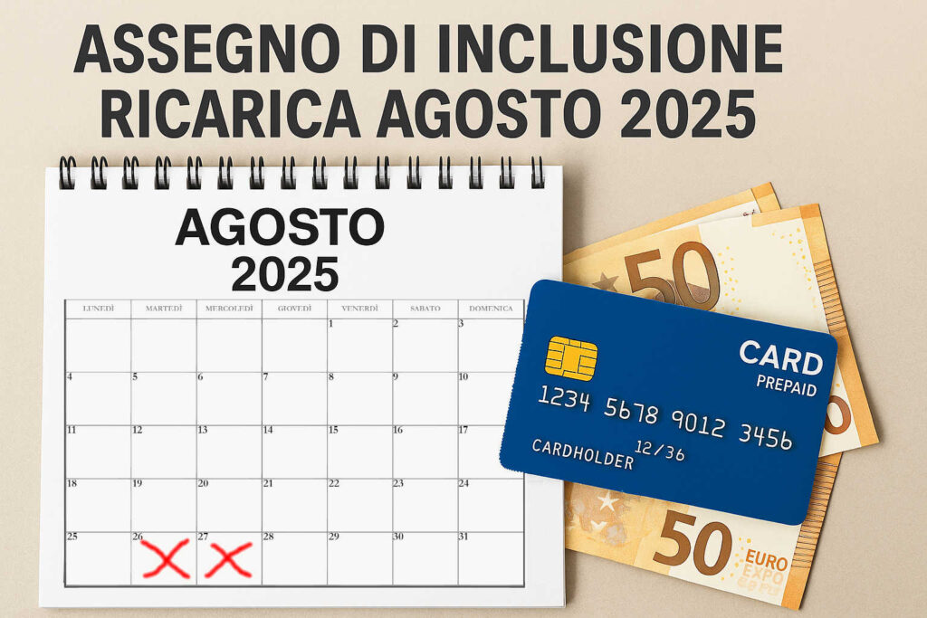 Assegno di Inclusione, in arrivo la ricarica ordinaria di agosto 2025