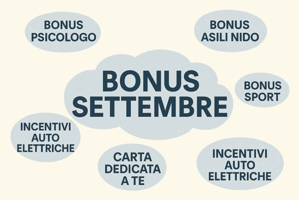 Tutti i bonus in arrivo a settembre 2025