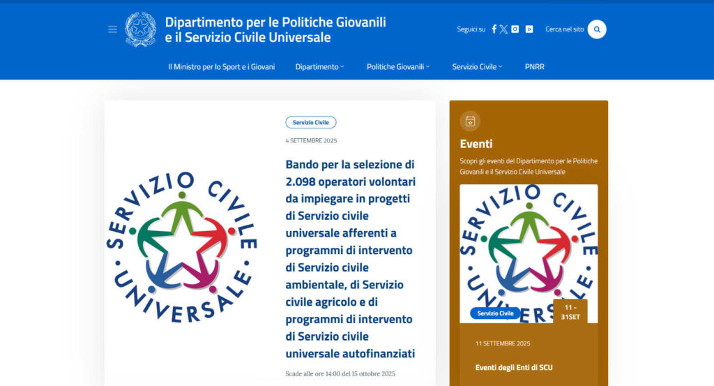 Servizio Civile Agricolo e Ambientale 2025