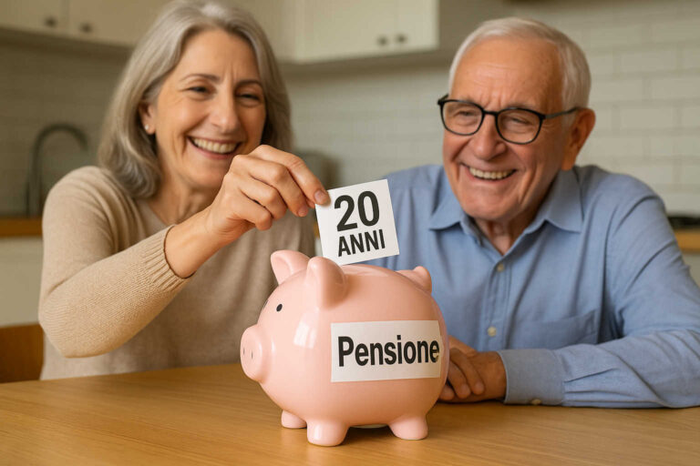 Pensione con 20 anni di contributi