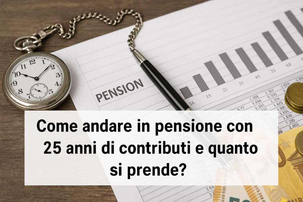 Pensione con 25 anni di contributi: come funziona e quanto si prende davvero Pensione con 25 anni di contributi