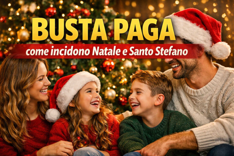 BUSTA PAGA, come incidono Natale e Santo Stefano