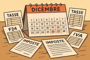 Scadenze fiscali del mese di dicembre 2025