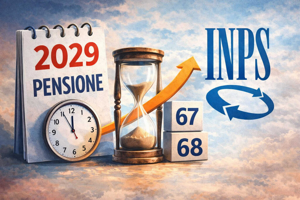 Pensioni, dal 2029 requisiti più alti: si va verso un nuovo aumento dell’età pensionabile Aumento età pensionabile dal 2029, pensione di vecchiaia a 67 anni e 6 mesi secondo le stime INPS e Ragioneria dello Stato