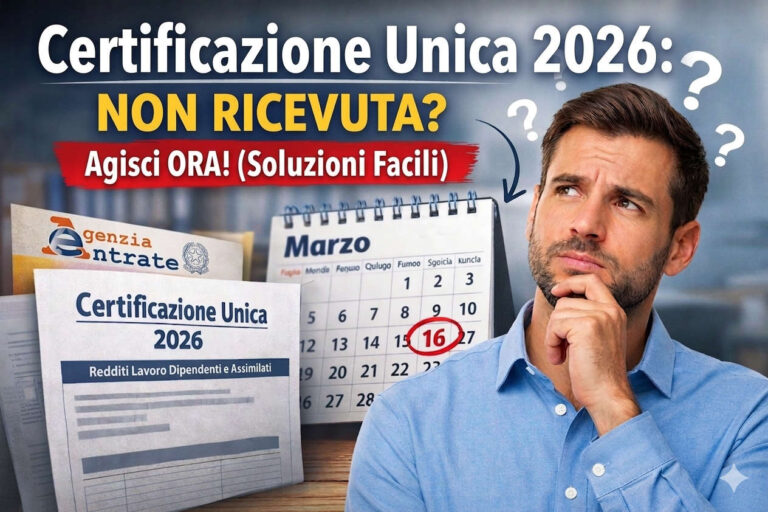 Certificazione Unica non ricevuta cosa fare, guida per recuperare la CU dal Cassetto fiscale entro il 16 marzo 2026