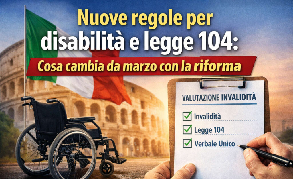 Riforma disabilità 2026: nuove regole per invalidità e legge 104 con verbale unico e nuovo sistema di valutazione