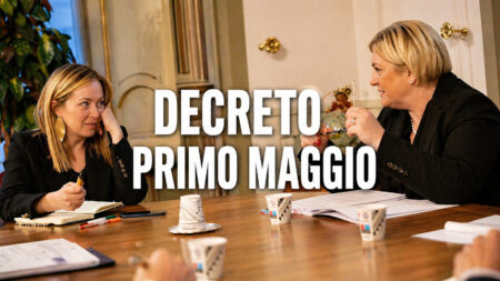 Giorgia Meloni e Marina Calderone riunione Governo Decreto Primo Maggio 2026 lavoro buste paga