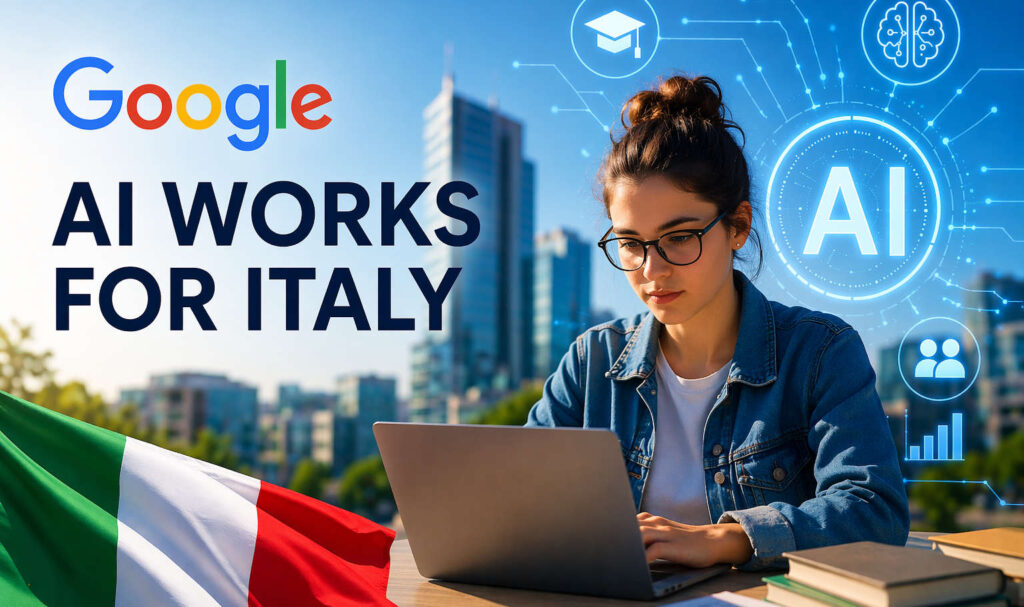 Google lancia AI Works for Italy, formazione sull’intelligenza artificiale per studenti italiani