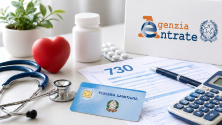 Spese mediche e Tessera Sanitaria con modello 730 e logo Agenzia delle Entrate