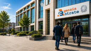 Agenzia delle Entrate, nuovo concorso per 622 assistenti riservato alle categorie protette Sede dell’Agenzia delle Entrate con candidati davanti all’ingresso per il concorso pubblico 2026 da 622 assistenti gestionali riservato alle categorie protette