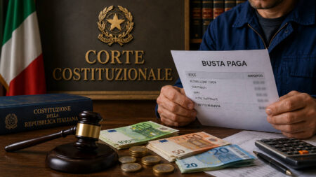Giudici della Corte Costituzionale sul tema del salario minimo regionale della Toscana