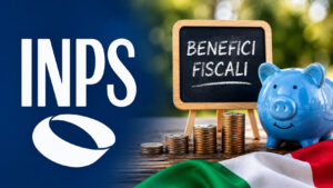 Logo INPS con salvadanaio e monete, immagine che rappresenta l'esenzione IRPEF sulle pensioni delle vittime del dovere e dei loro superstiti.