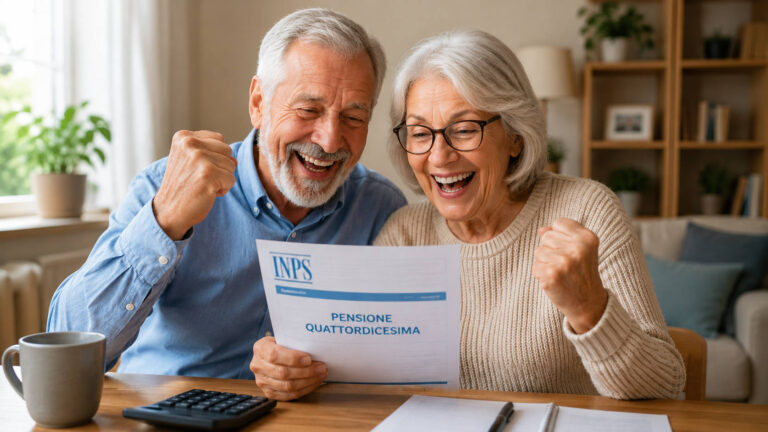 Quattordicesima INPS, tutto quello che c’è da sapere: ecco chi la riceve e quanto spetta nel 2026 Pensionati felici controllano la quattordicesima INPS 2026 ricevuta sulla pensione