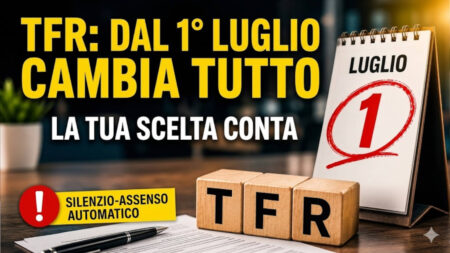 TFR, dal 1° luglio cambia tutto: cosa succede se non scegli entro 60 giorni?