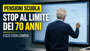 Pensioni scuola, stop al limite dei 70 anni: ecco cosa cambia Docente della scuola vicino alla pensione dopo la sentenza della Corte costituzionale che elimina il limite fisso dei 70 anni per il trattenimento in servizio.